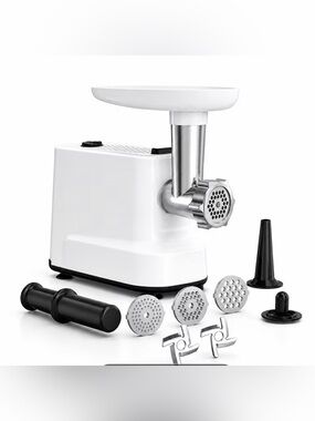 White Electric Meat Grinder with Attachments heavy duty 2800w